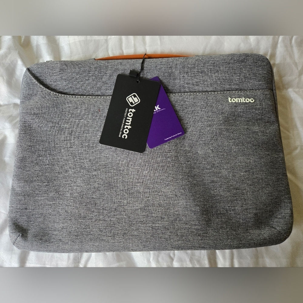 Tomtoc Gray Laptop Sleeve.